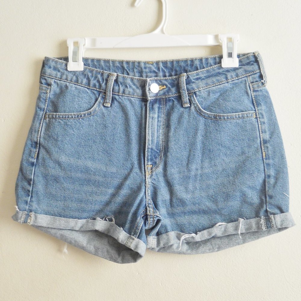 &Denim Shorts, Size 4, Regular Waist, Blue